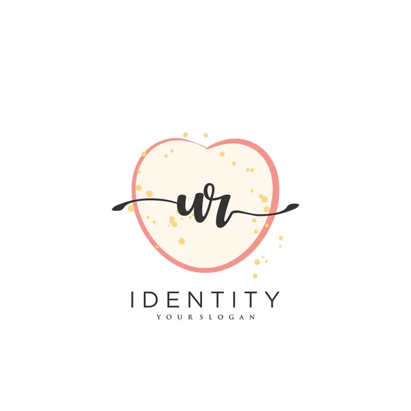 Handwriting Logo Vector Art Initial Signature Wedding Fashion Jewerly Boutique — Stock vektor