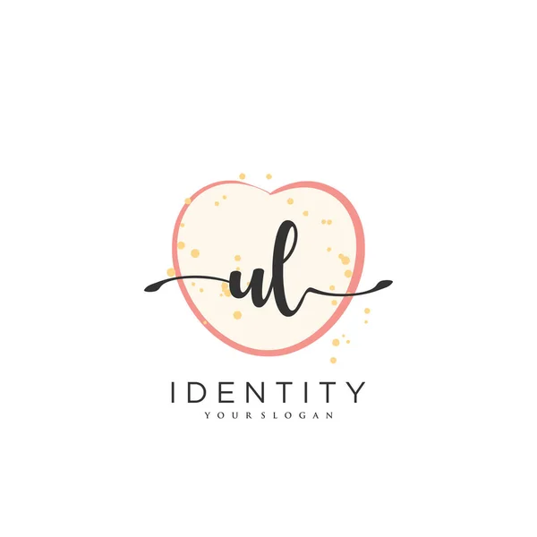 Handwriting Logo Vector Art Initial Signature Wedding Fashion Jewerly Boutique — Vector de stock