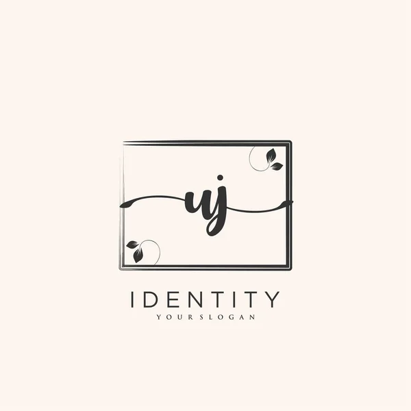 Handwriting Logo Vector Art Initial Signature Wedding Fashion Jewerly Boutique — Image vectorielle