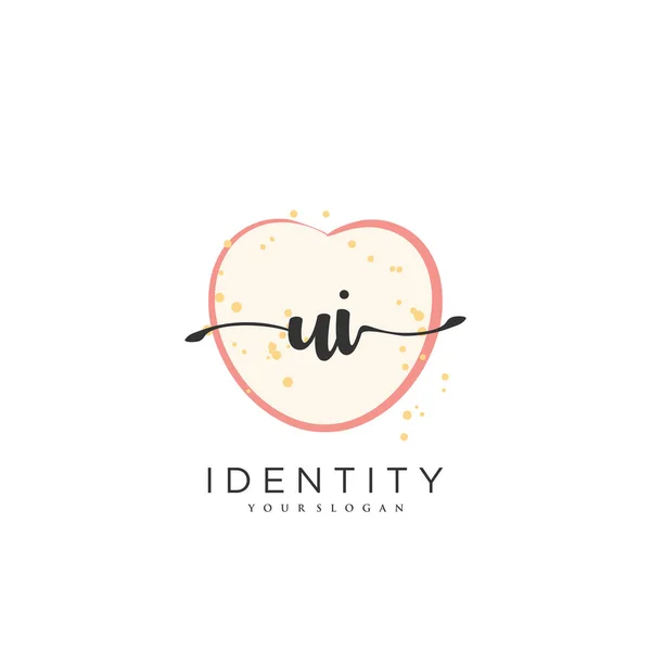 Handwriting Logo Vector Art Initial Signature Wedding Fashion Jewerly Boutique — Stockvektor