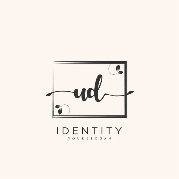 Handwriting Logo Vector Art Initial Signature Wedding Fashion Jewerly Boutique — 스톡 벡터