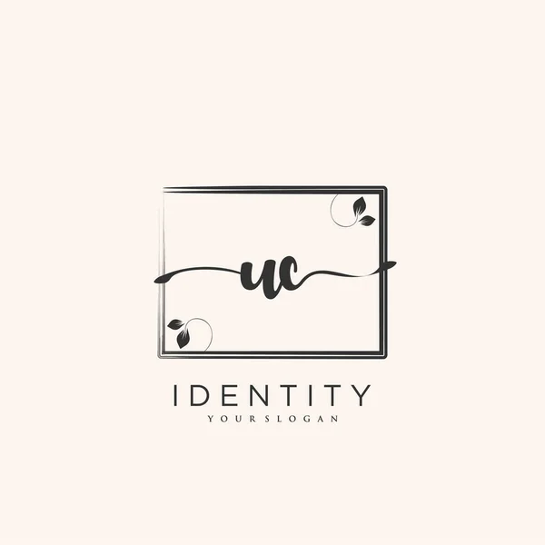 Handwriting Logo Vector Art Initial Signature Wedding Fashion Jewerly Boutique — Wektor stockowy