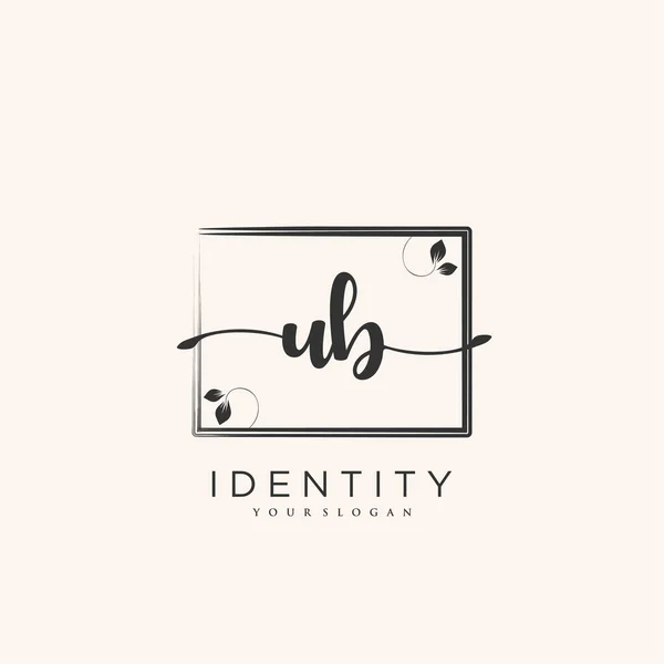 Handwriting Logo Vector Art Initial Signature Wedding Fashion Jewerly Boutique — Stockvektor