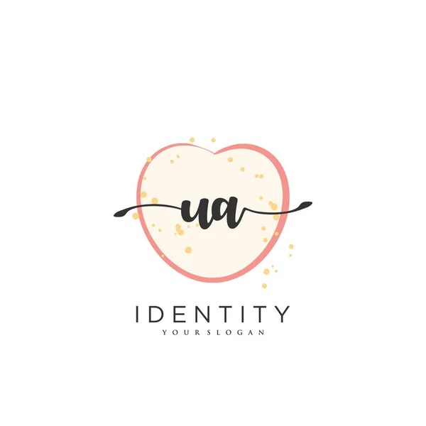 Handwriting Logo Vector Art Initial Signature Wedding Fashion Jewerly Boutique — Stok Vektör