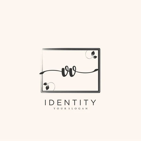 Handwriting Logo Vector Art Initial Signature Wedding Fashion Jewerly Boutique — Stockvektor