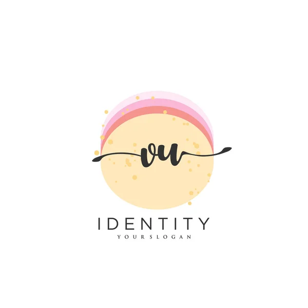 Handwriting Logo Vector Art Initial Signature Wedding Fashion Jewerly Boutique — Vetor de Stock