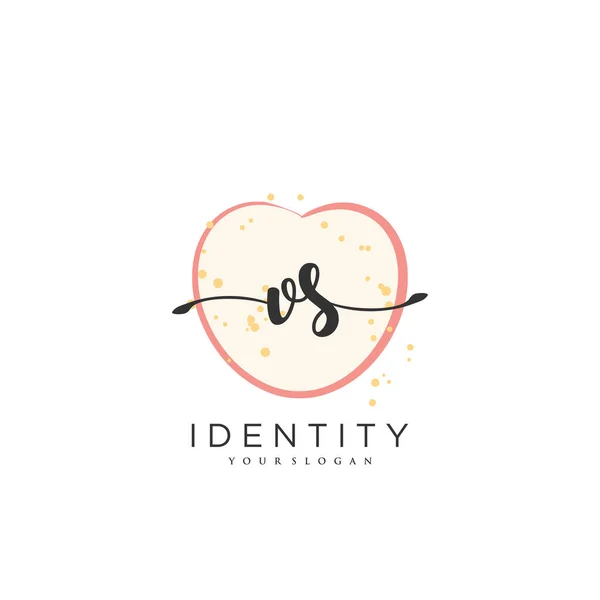 Handwriting Logo Vector Art Initial Signature Wedding Fashion Jewerly Boutique — ストックベクタ