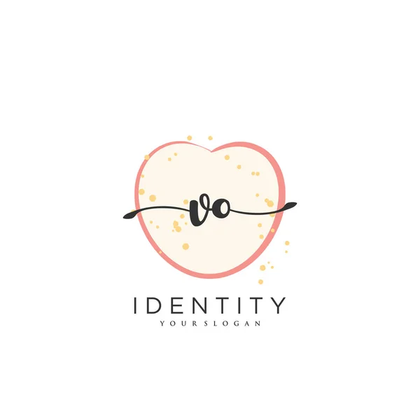 Handwriting Logo Vector Art Initial Signature Wedding Fashion Jewerly Boutique — Stockový vektor