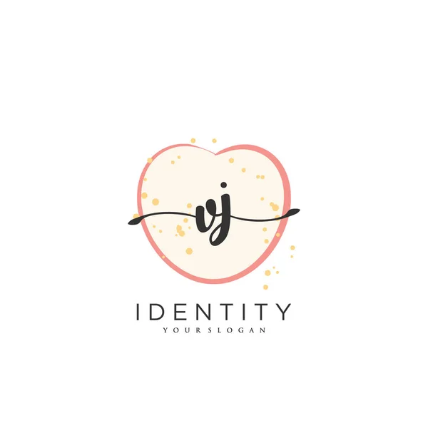Handwriting Logo Vector Art Initial Signature Wedding Fashion Jewerly Boutique — Διανυσματικό Αρχείο