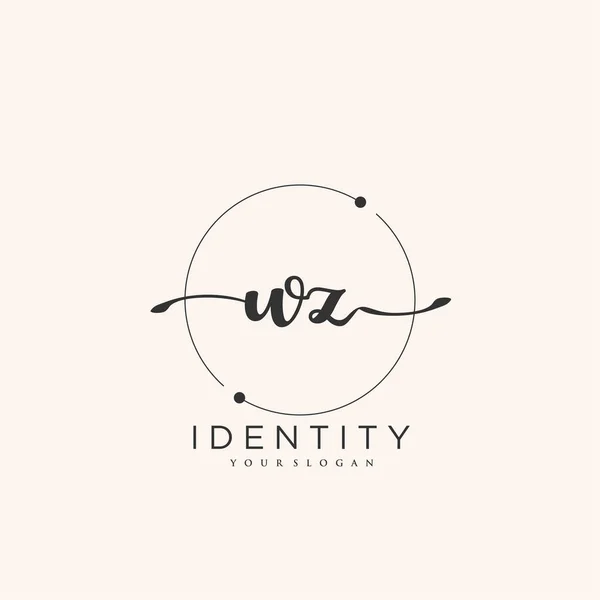 Handwriting Logo Vector Art Initial Signature Wedding Fashion Jewerly Boutique — Stockvektor