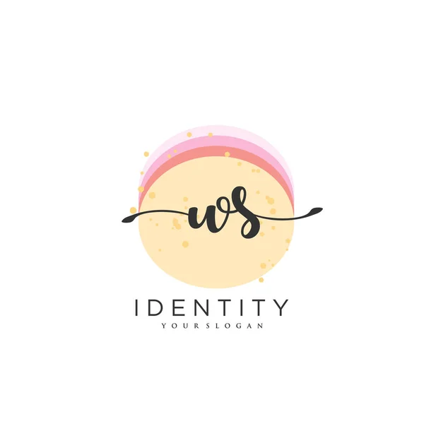 Handwriting Logo Vector Art Initial Signature Wedding Fashion Jewerly Boutique — Vetor de Stock