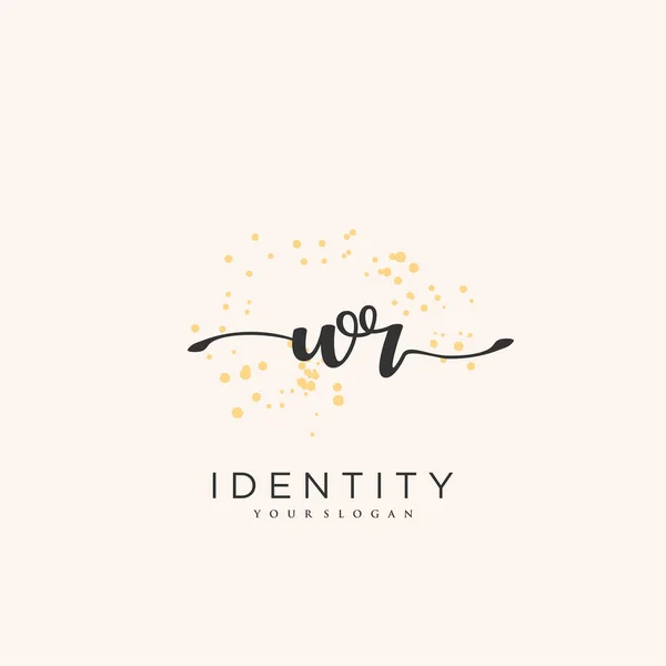 Handwriting Logo Vector Art Initial Signature Wedding Fashion Jewerly Boutique — Archivo Imágenes Vectoriales