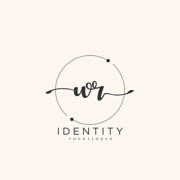 Handwriting Logo Vector Art Initial Signature Wedding Fashion Jewerly Boutique — Wektor stockowy