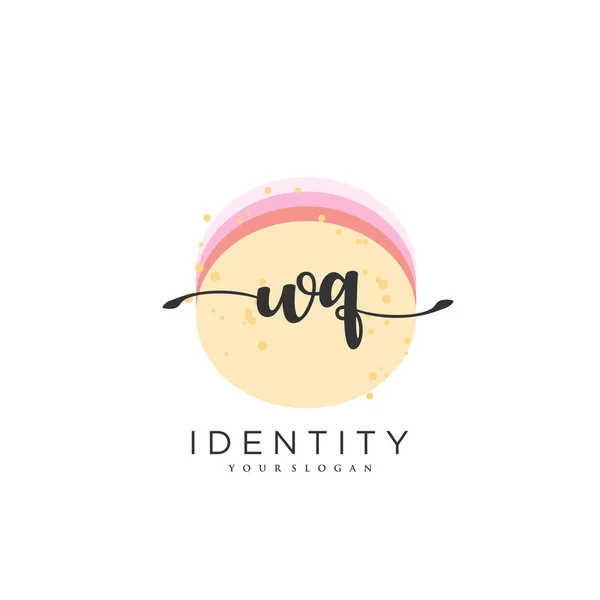 Handwriting Logo Vector Art Initial Signature Wedding Fashion Jewerly Boutique — Vector de stock