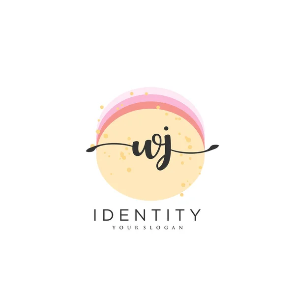 Handwriting Logo Vector Art Initial Signature Wedding Fashion Jewerly Boutique — Vetor de Stock