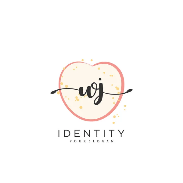 Handwriting Logo Vector Art Initial Signature Wedding Fashion Jewerly Boutique — Stockvektor