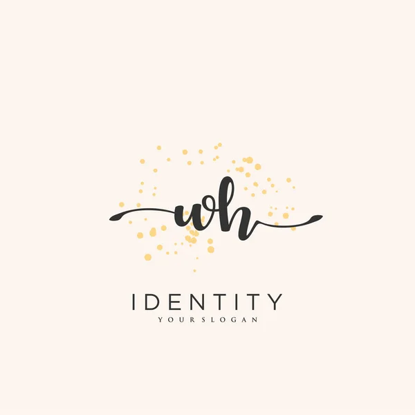 Handwriting Logo Vector Art Initial Signature Wedding Fashion Jewerly Boutique — Vector de stock