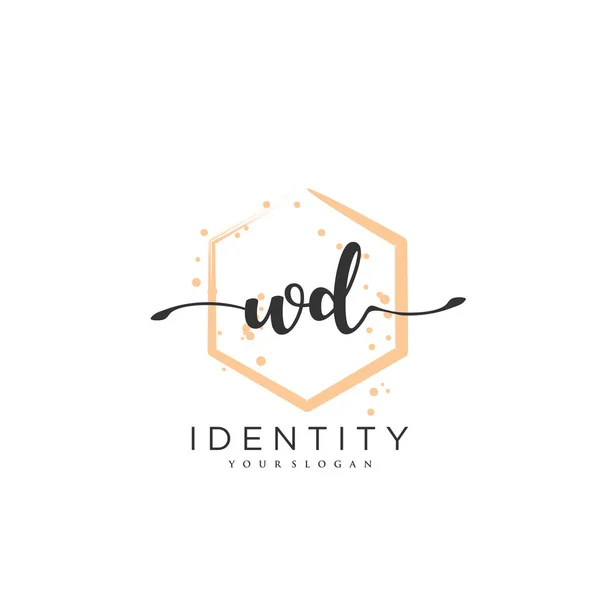 Handwriting Logo Vector Art Initial Signature Wedding Fashion Jewerly Boutique — 스톡 벡터