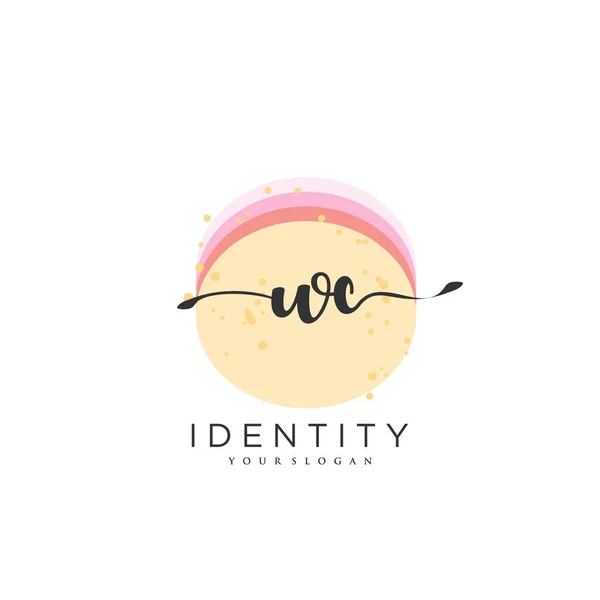 Handwriting Logo Vector Art Initial Signature Wedding Fashion Jewerly Boutique — Vector de stock