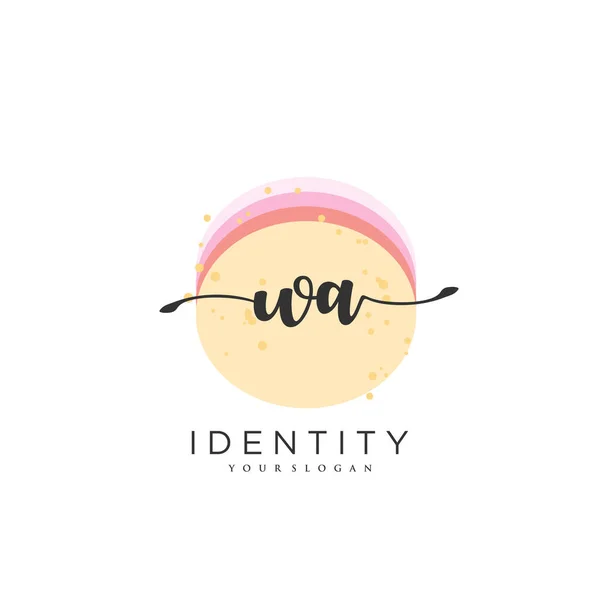 Handwriting Logo Vector Art Initial Signature Wedding Fashion Jewerly Boutique — Stock vektor