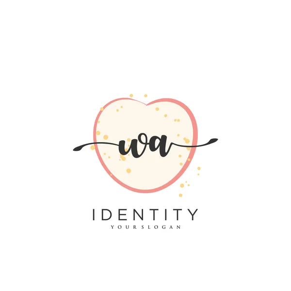 Handwriting Logo Vector Art Initial Signature Wedding Fashion Jewerly Boutique — Stockvektor