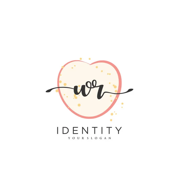 Handwriting Logo Vector Art Initial Signature Wedding Fashion Jewerly Boutique —  Vetores de Stock
