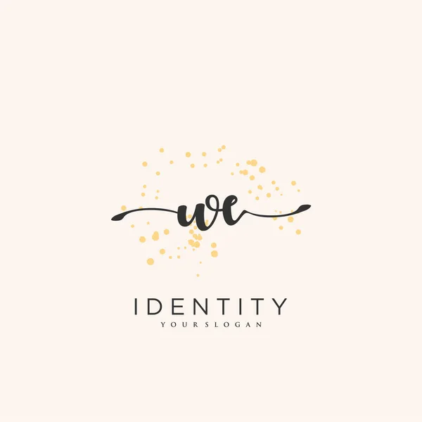 Handwriting Logo Vector Art Initial Signature Wedding Fashion Jewerly Boutique — Stockový vektor