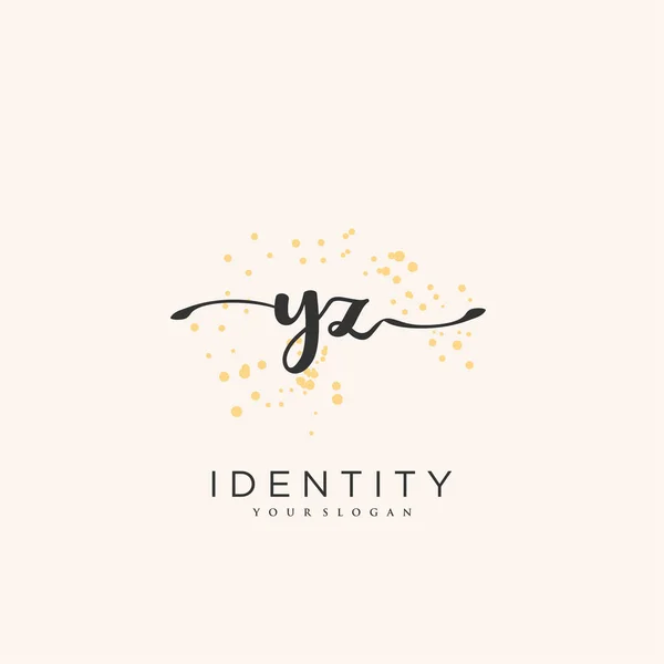 Handwriting Logo Vector Art Initial Signature Wedding Fashion Jewerly Boutique — Stockvektor