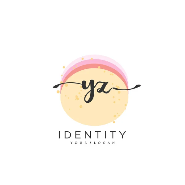 Handwriting Logo Vector Art Initial Signature Wedding Fashion Jewerly Boutique — Vetor de Stock