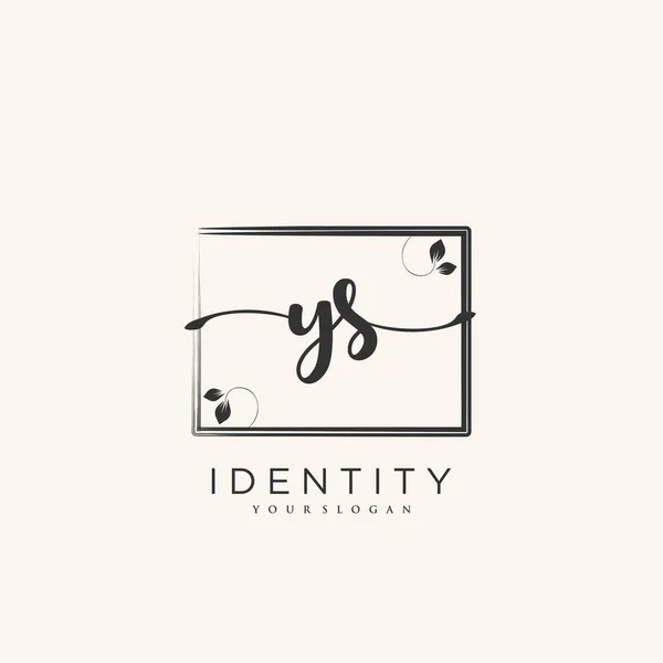 Handwriting Logo Vector Art Initial Signature Wedding Fashion Jewerly Boutique — Stok Vektör