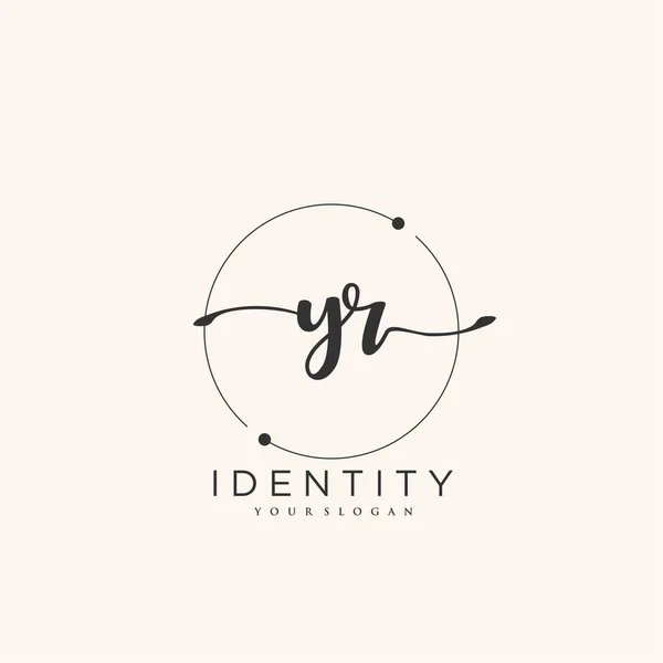 Handwriting Logo Vector Art Initial Signature Wedding Fashion Jewerly Boutique — Image vectorielle