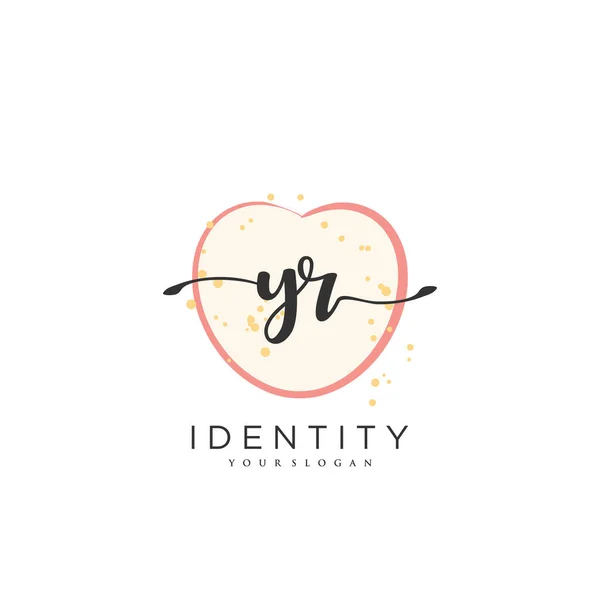 Handwriting Logo Vector Art Initial Signature Wedding Fashion Jewerly Boutique — Image vectorielle