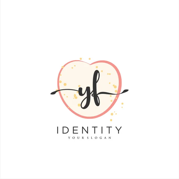 Handwriting Logo Vector Art Initial Signature Wedding Fashion Jewerly Boutique — Vetor de Stock