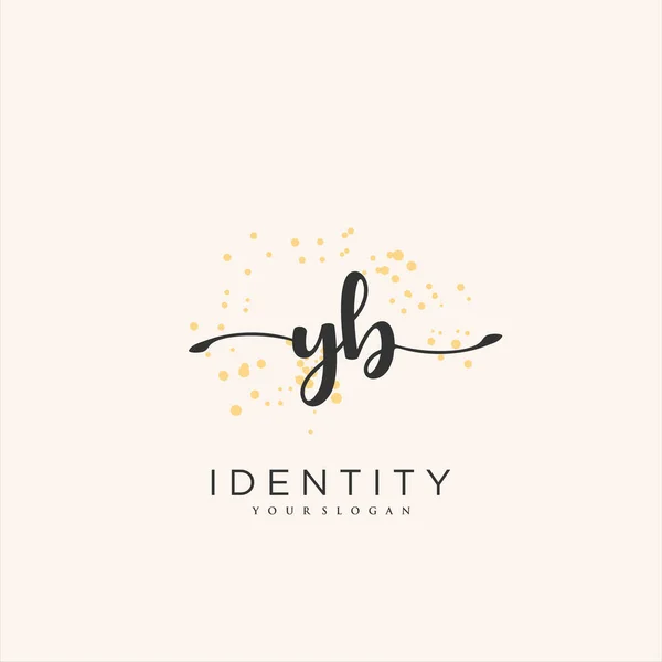 Handwriting Logo Vector Art Initial Signature Wedding Fashion Jewerly Boutique — Stockvektor