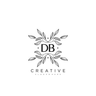 DB İlk Harf Harfi Logo Şablonu Vektör prim vektörü