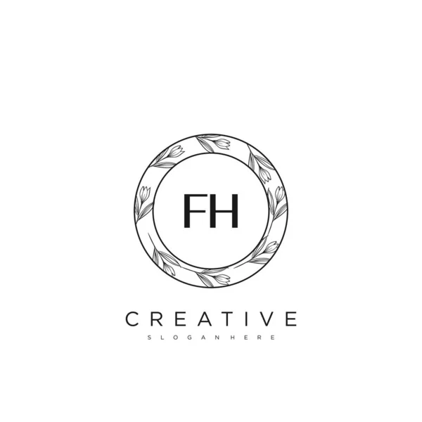 Harf Harfi Logo Şablonu Vektör Prim Vektörü — Stok fotoğraf