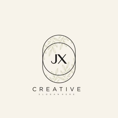 JX İlk Harf Harfi Logo Şablonu Vektör prim vektörü