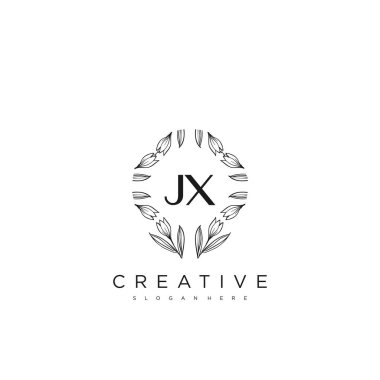 JX İlk Harf Harfi Logo Şablonu Vektör prim vektörü