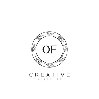 Başlangıç Harfi Harfi Logo Şablon Vektörü premium vektörü