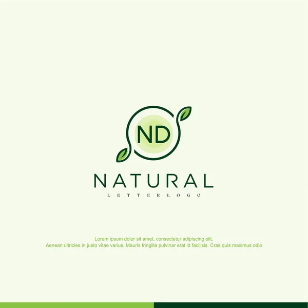 Oorspronkelijke Natuurlijke Logo Template Vector — Stockvector