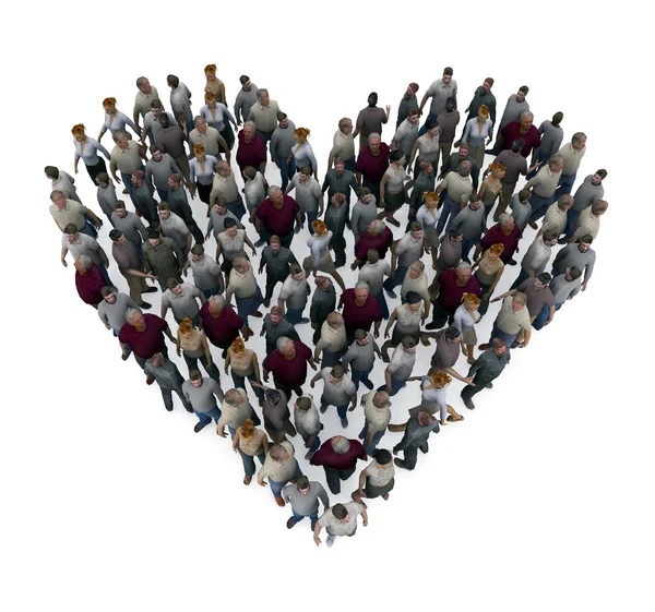 Heart people — Stock Photo, Image
