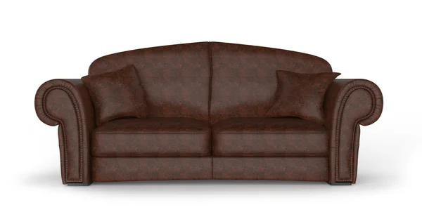 Sofá de couro — Fotografia de Stock