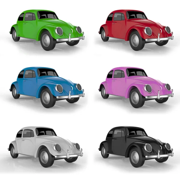 Multi-colored cars — Stock Photo, Image