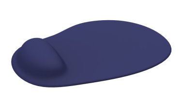 Beyaz bir arka plan üzerinde izole ergonomik mouse pad