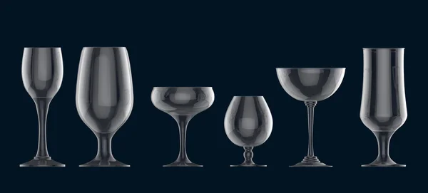 Cocktail glass set — Stock Photo, Image