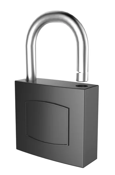 Padlock over white background — Stock Photo, Image