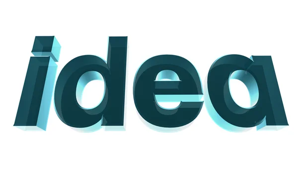 3D idé-text — Stockfoto