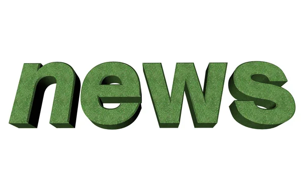 3d News white isolated background — Stock Photo, Image