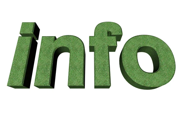 3d info text — Stock Photo, Image