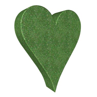 beyaz zemin üzerinde 3D kalp simgesi